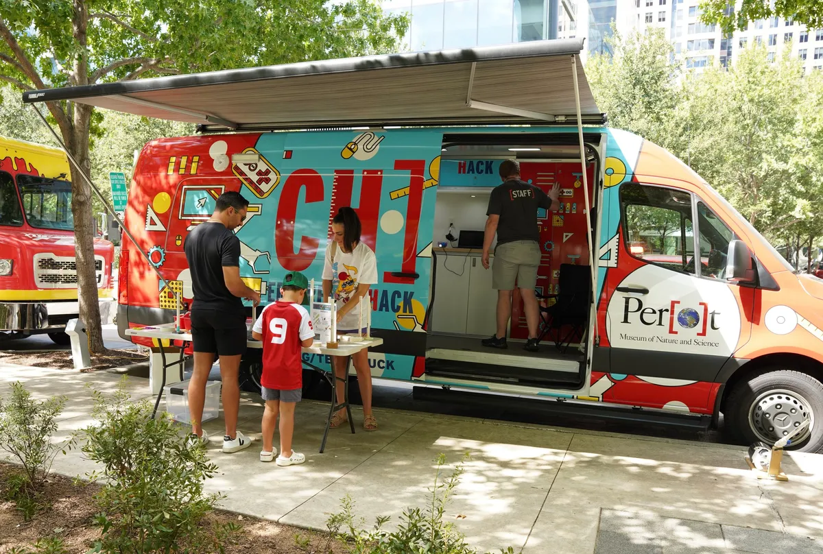 Perot Museum TECH Truck at Klyde Warren Park — official source image