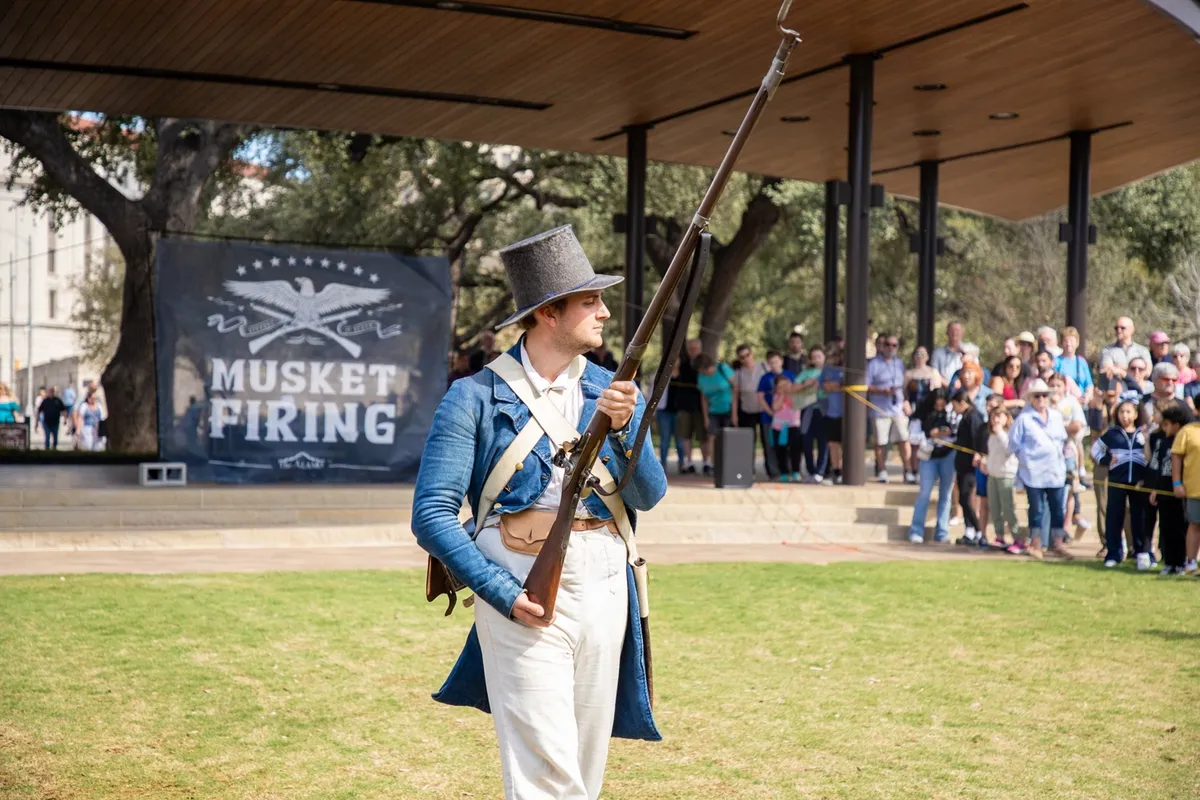 Musket Firing Demonstration at the Alamo — program image