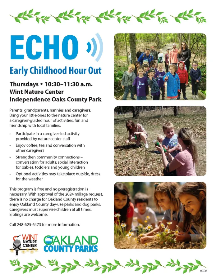 ECHO - Early Childhood Hour Out at Wint Nature Center — program image