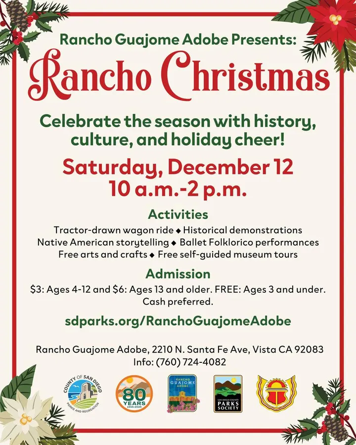 Rancho Christmas at Rancho Guajome Adobe — official source image