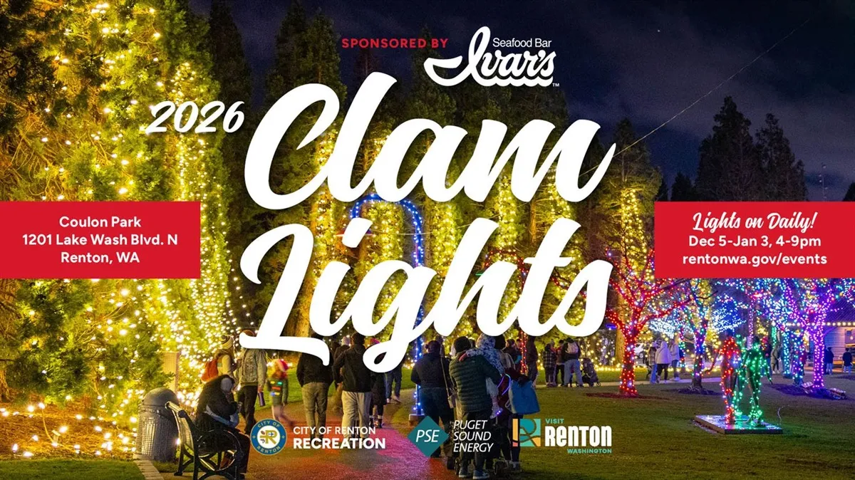 Renton Clam Lights at Gene Coulon Memorial Beach Park — official source image
