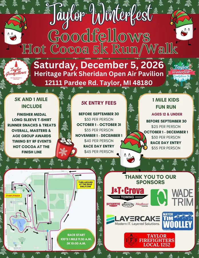 Goodfellows' Taylor Winterfest 5K and Kids' Run — official source image