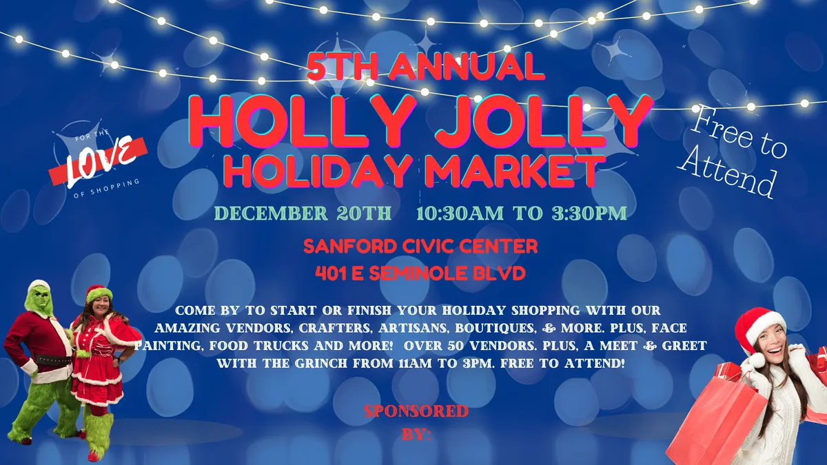 5th Annual Holly Jolly Holiday Market — Sanford — official source image