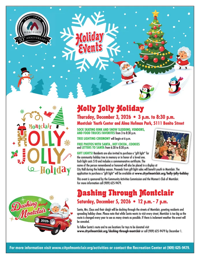 Holly Jolly Holiday & Tree Lighting — Montclair — official source image