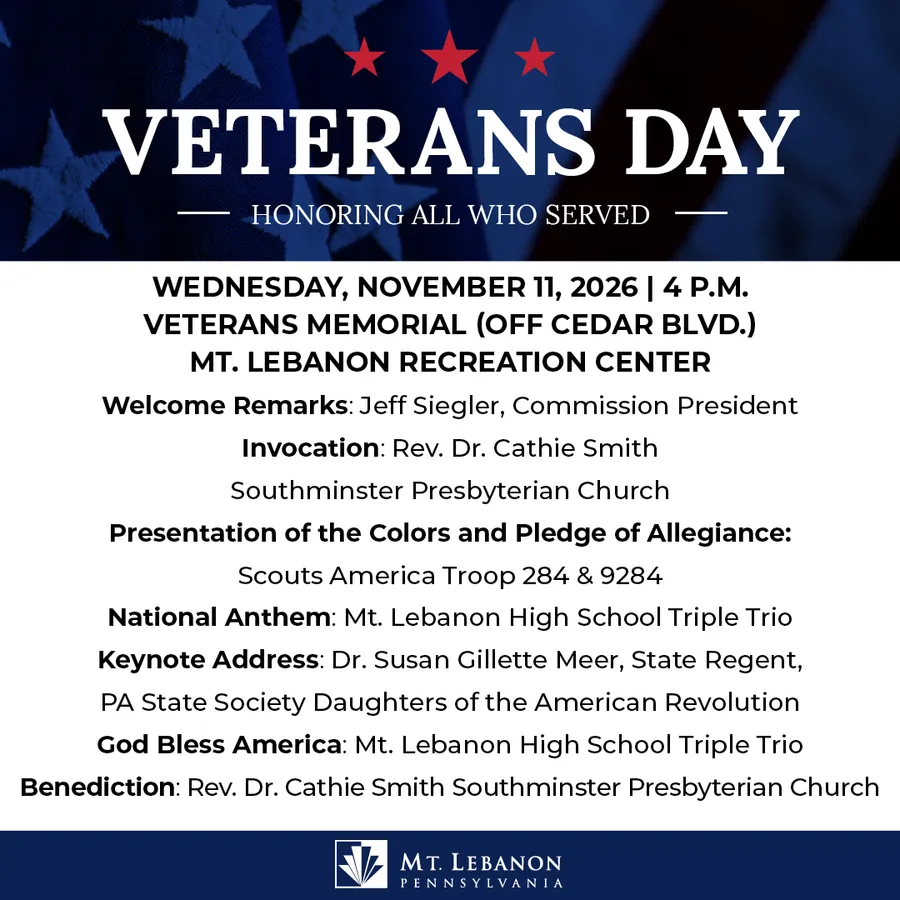 Veterans Day Ceremony (Mt. Lebanon) — venue image
