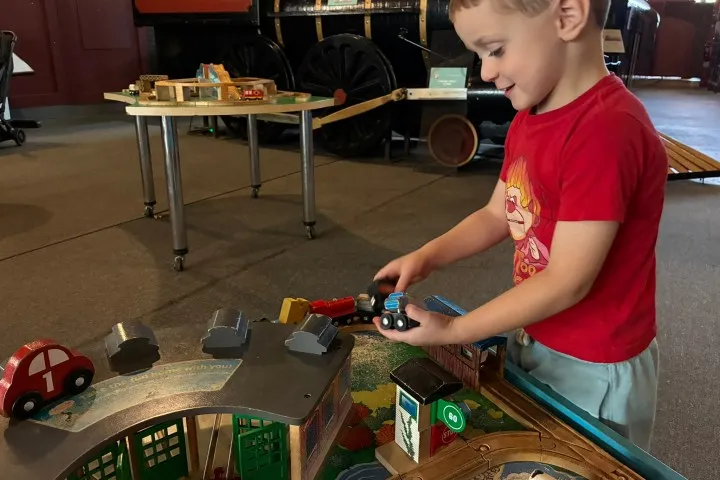 Tots & Trains at the Jackson Street Roundhouse — program image