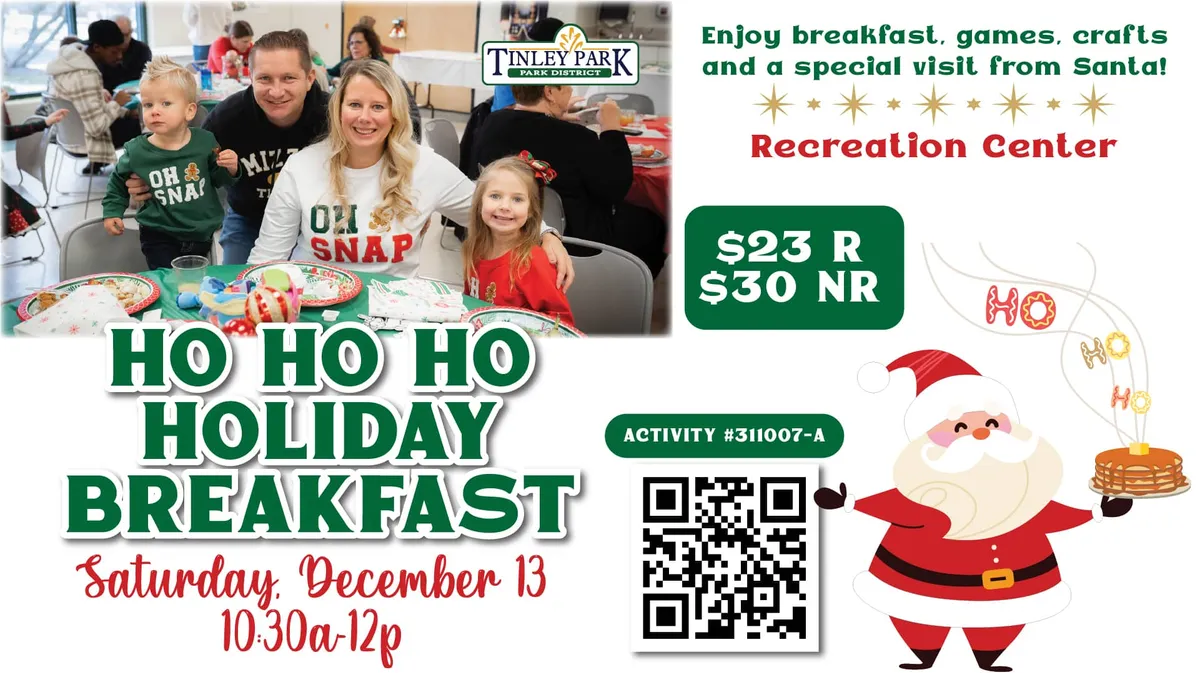 Ho Ho Ho Holiday Breakfast with Santa — Tinley Park — official source image