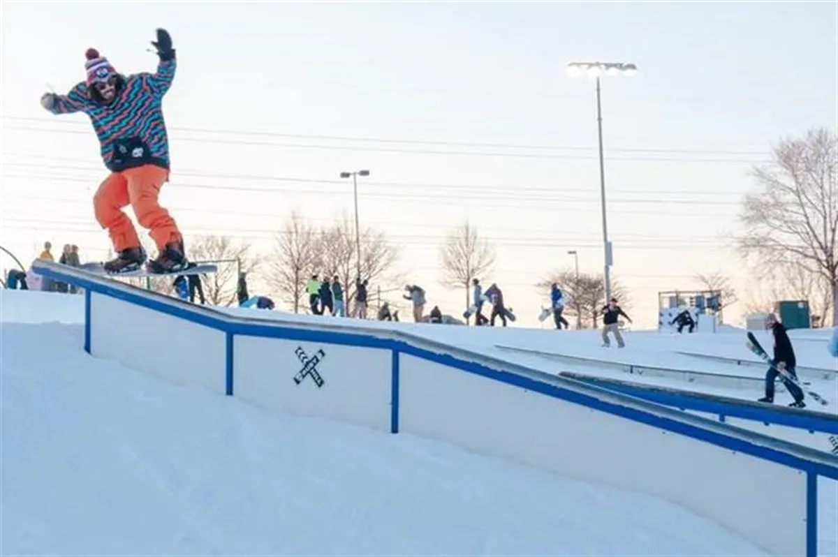 Ruby Hill Rail Yard (free urban ski and snowboard terrain park) — official source image