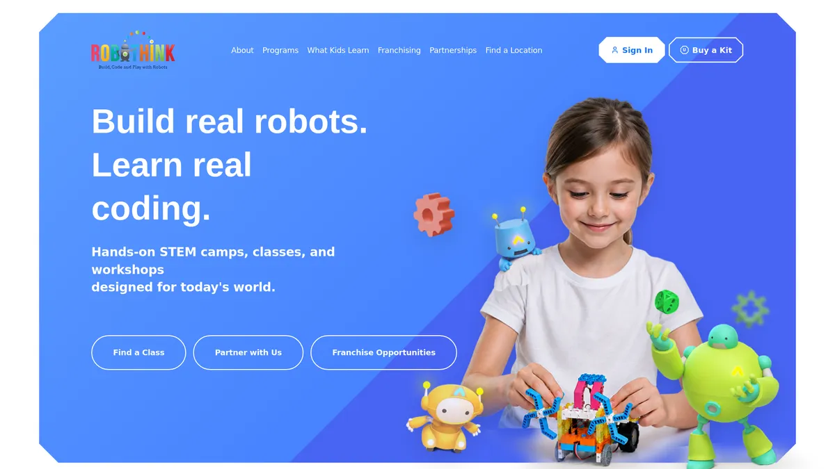 RoboThink McLean Robotics Engineering — Three-month Course — official source image