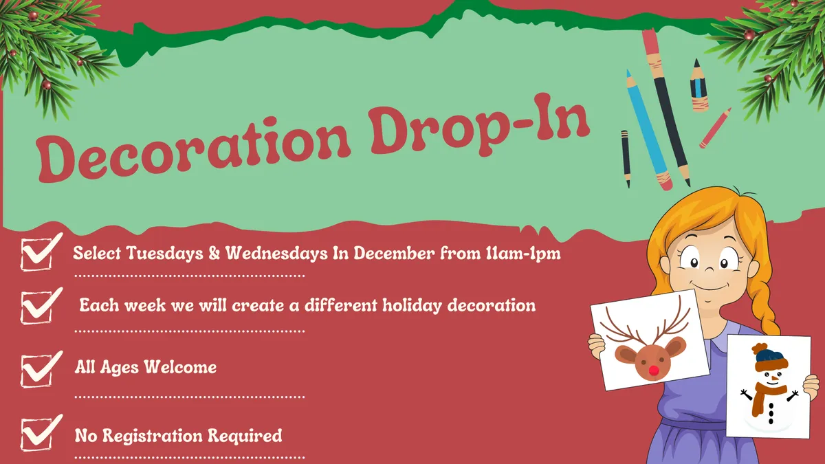 Decoration Drop-In at Cranberry Public Library — official source image