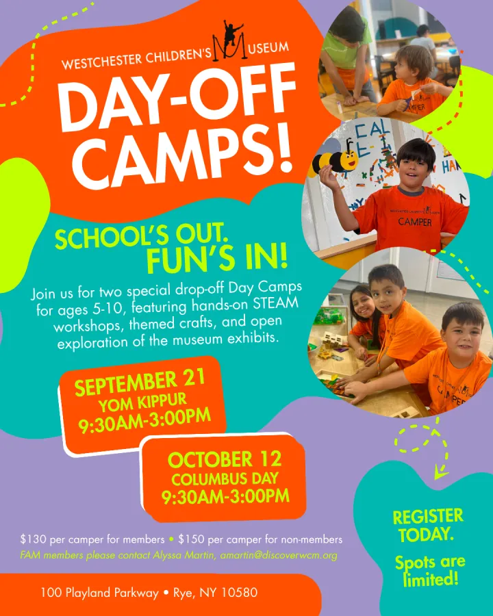 Westchester Children's Museum Day-Off STEAM Camps — official source image