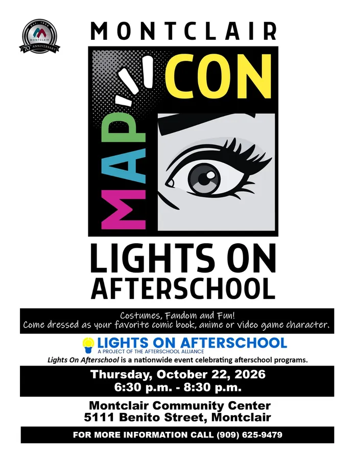 Lights On Afterschool Celebration: "MAP-Con" (Montclair) — official source image