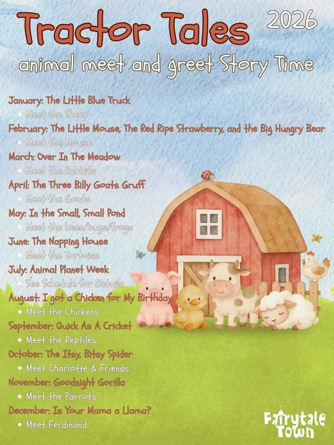 Tractor Tales: Animal Story Time at Fairytale Town — official source image