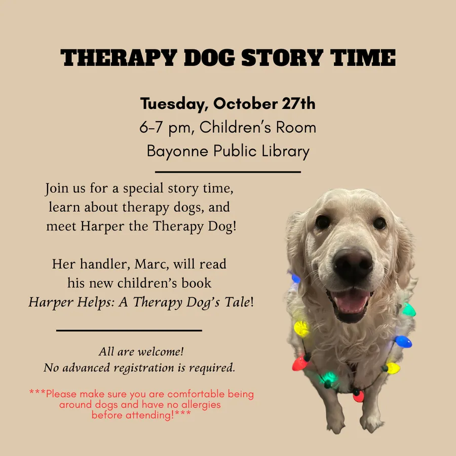 Therapy Dog Story Time with Harper — official source image