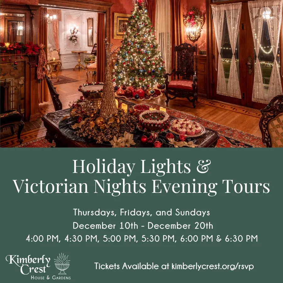 Holiday Lights & Victorian Nights Evening Tours (Kimberly Crest) — official source image