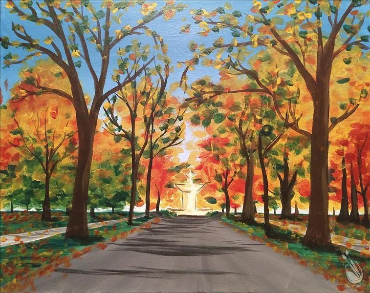 Avenue in Autumn Woods + Add Fall Orchard Candle — official source image