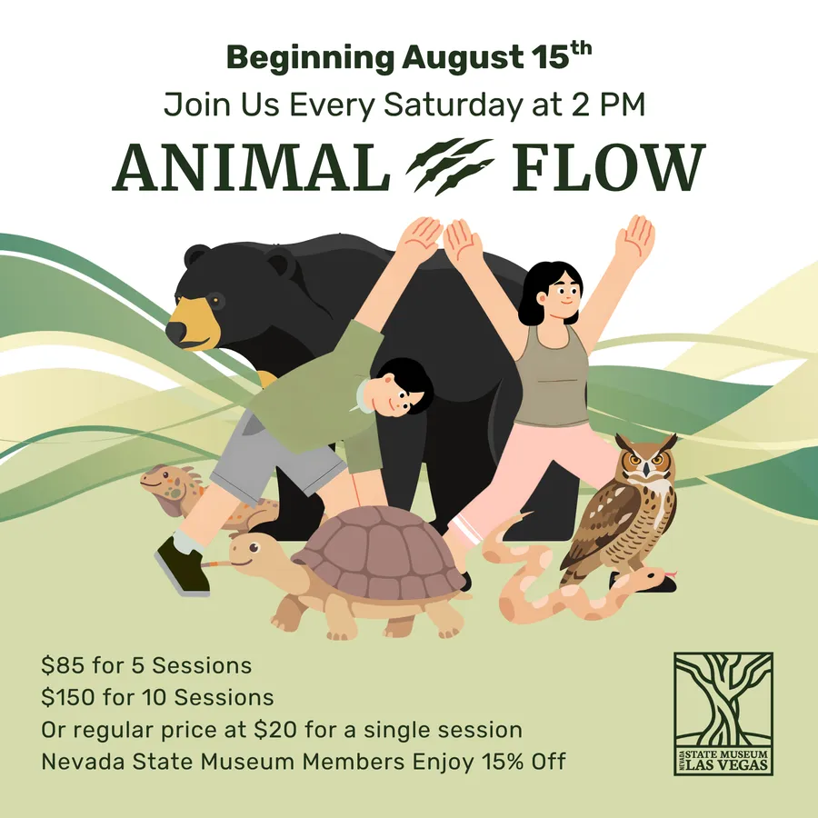 Animal Flow at Nevada State Museum, Las Vegas — program image