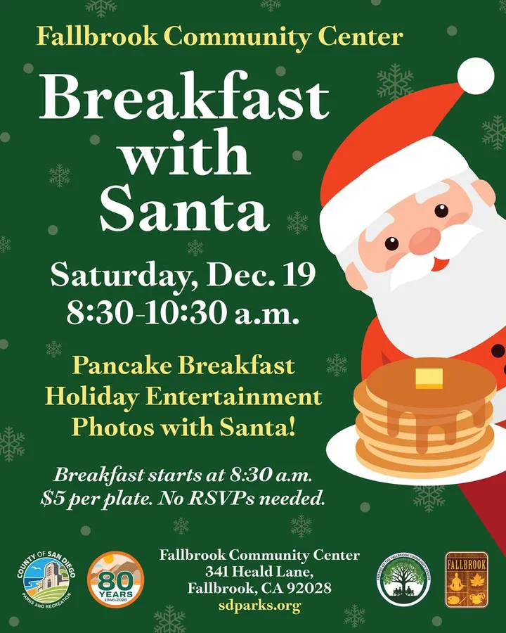 Breakfast with Santa in Fallbrook — official source image