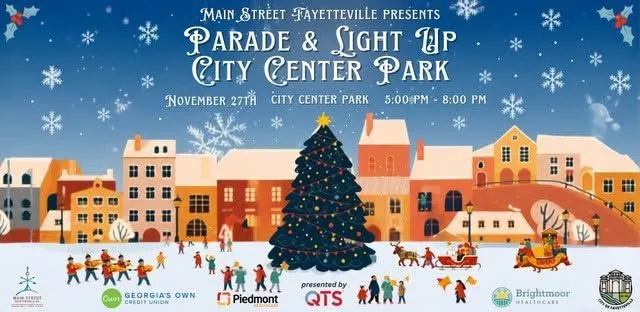 Christmas Parade & Light Up City Center Park — Fayetteville — official source image