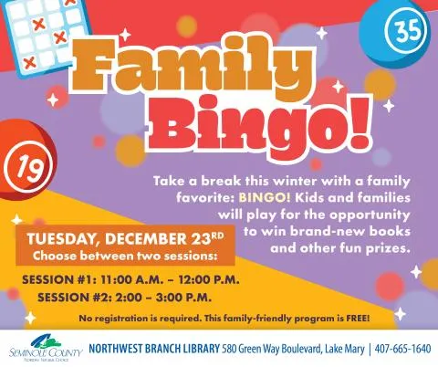 Family Bingo! - Northwest — official source image