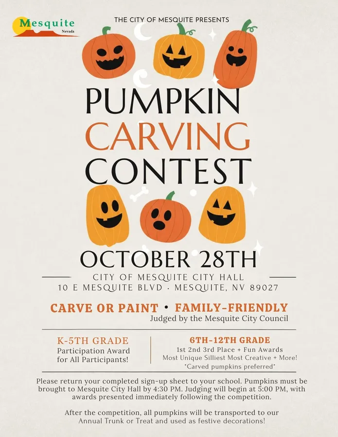 City of Mesquite Pumpkin Carving Contest — official source image