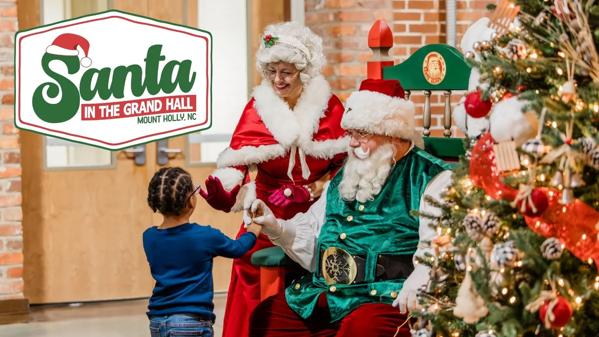 Santa in the Grand Hall — official source image