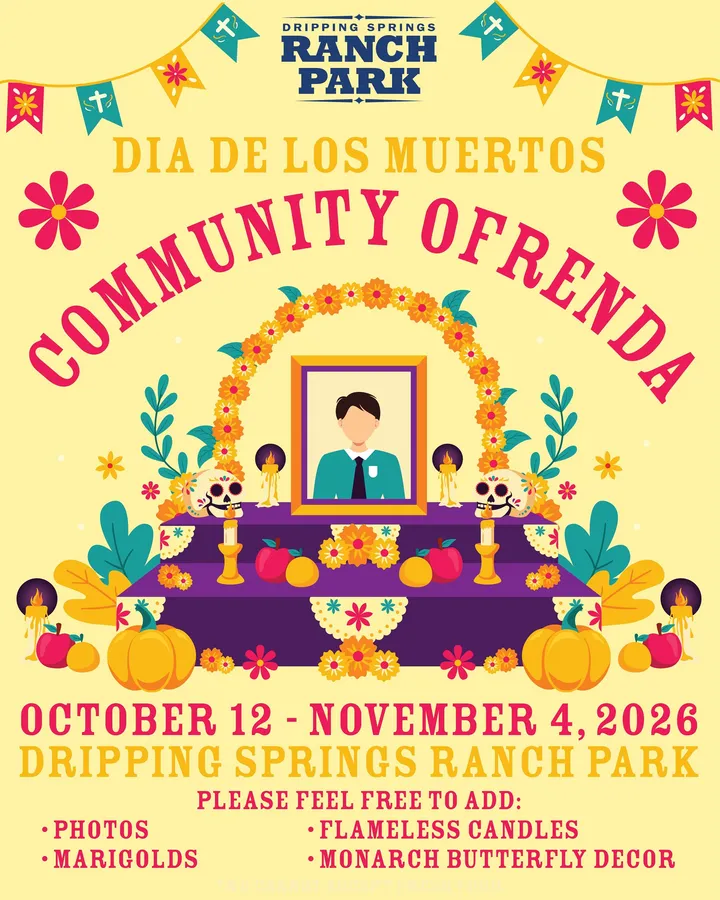 Día de los Muertos Community Ofrenda at Dripping Springs Ranch Park — official source image