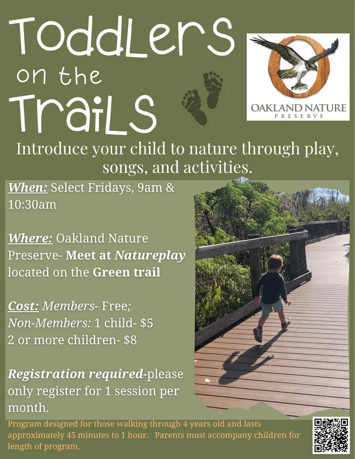 Toddlers on the Trails at Oakland Nature Preserve — official source image