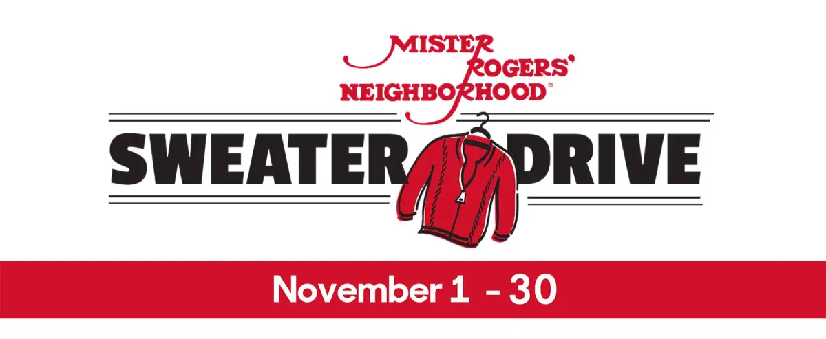 Mister Rogers' Neighborhood Sweater Drive at the Children's Museum — official source image