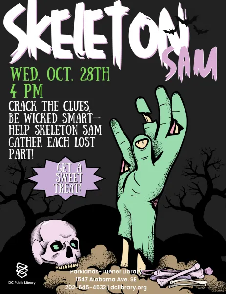 Skeleton Sam Scavenger Hunt — official source image