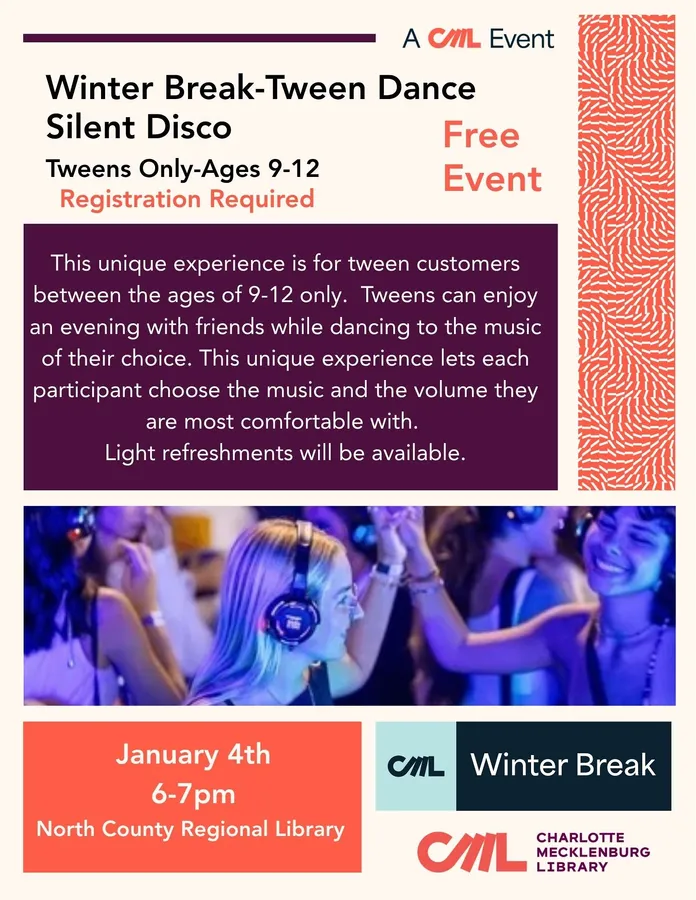Tween Winter Silent Disco (Swans and Snow) — official source image