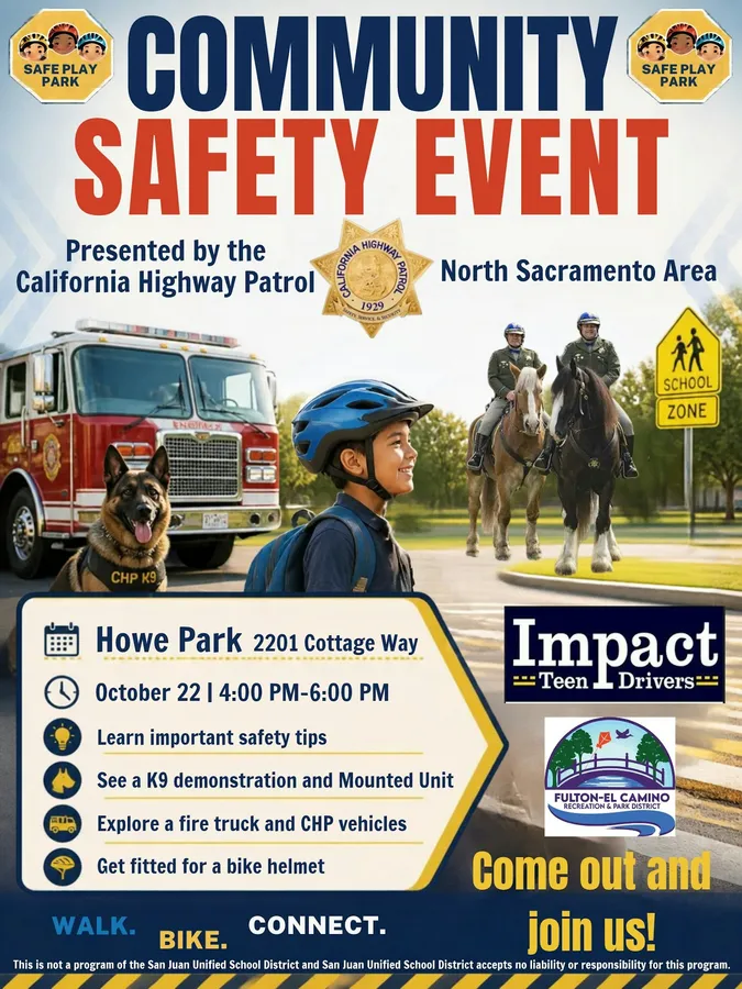 CHP Community Safety Event at Howe Park's Safe Play Park — official source image