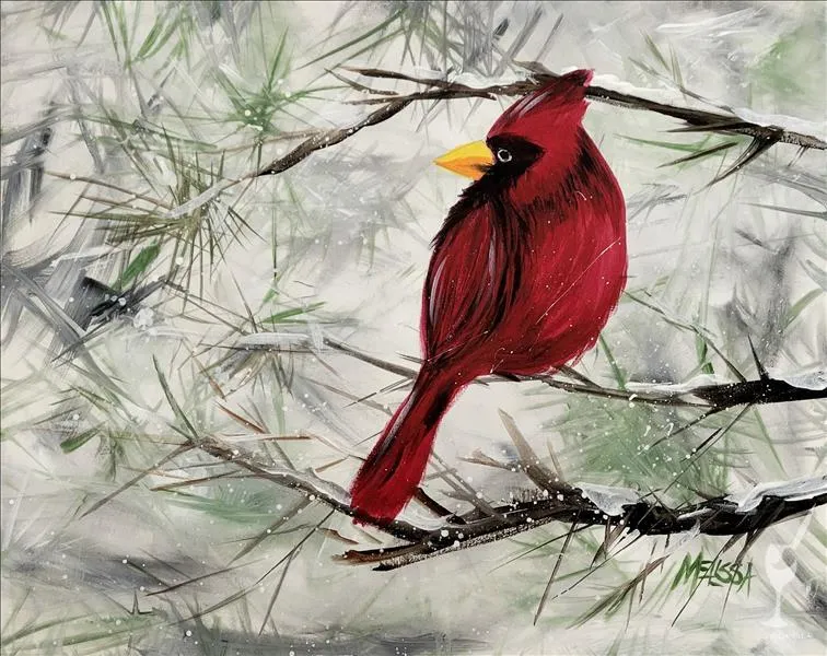 A Snowy Winter Cardinal — official source image