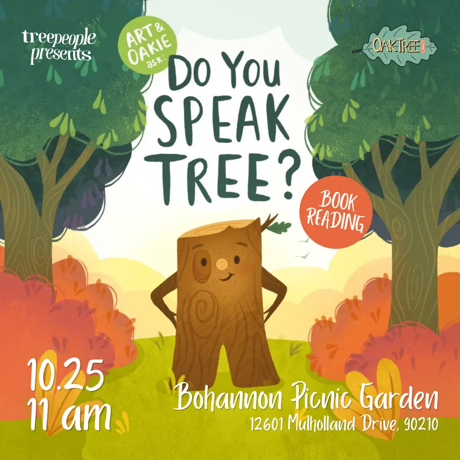 Community Reading of "Do You Speak Tree?" at TreePeople — official source image