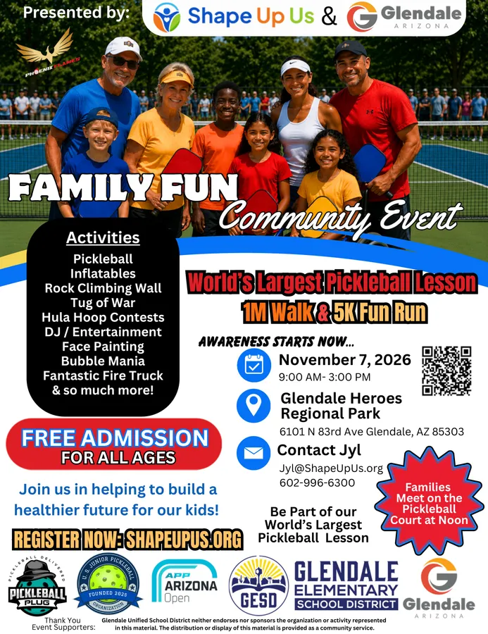 Shape Up Us Family Fun Community Event — Glendale — official source image
