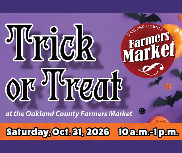 Trick or Treat at the Market — Oakland County Farmers Market — official source image