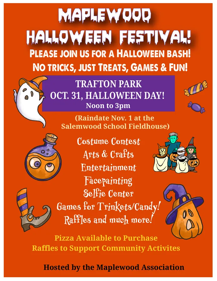 Maplewood Halloween Festival at Trafton Park (Malden) — official source image