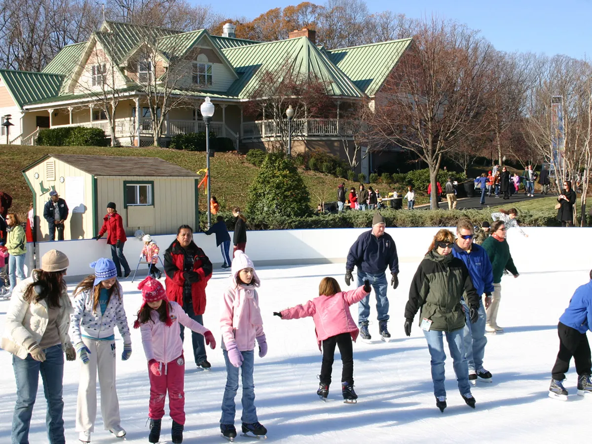 Quiet Waters Park outdoor ice rink — official source image