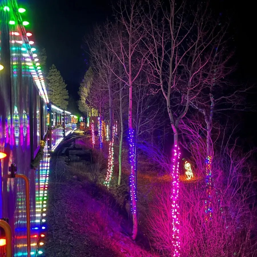 Santa's Lighted Forest Train — official source image