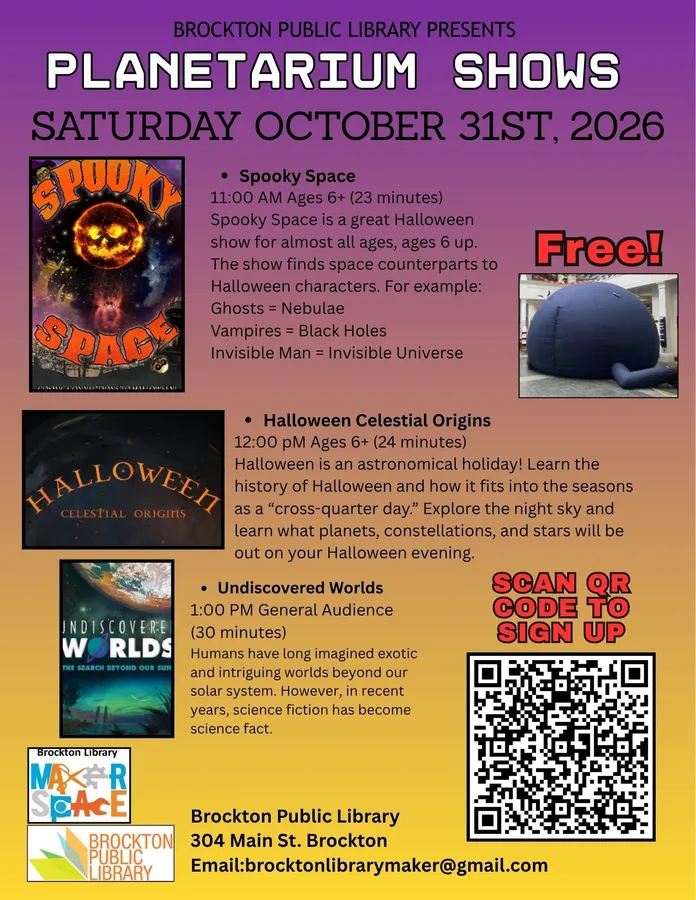 Halloween Planetarium Shows (Oct 31) — official source image