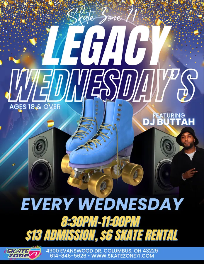 Legacy Wednesday’s Adult Skate — official source image
