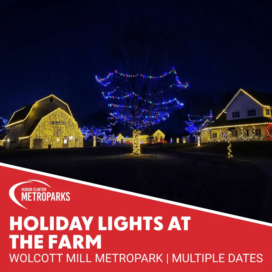 Holiday Lights at the Farm (Wolcott Mill Metropark Farm Center) — program image