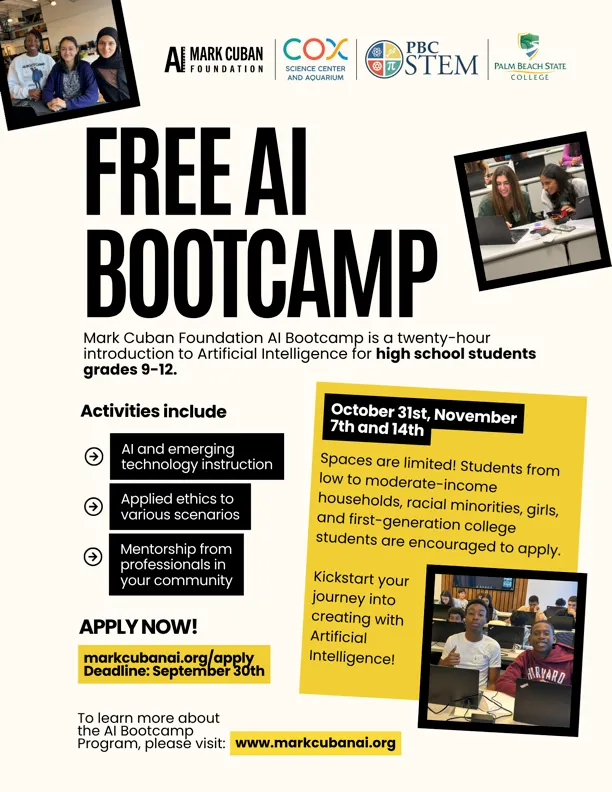 Mark Cuban Foundation AI Bootcamp — application deadline passed — official source image