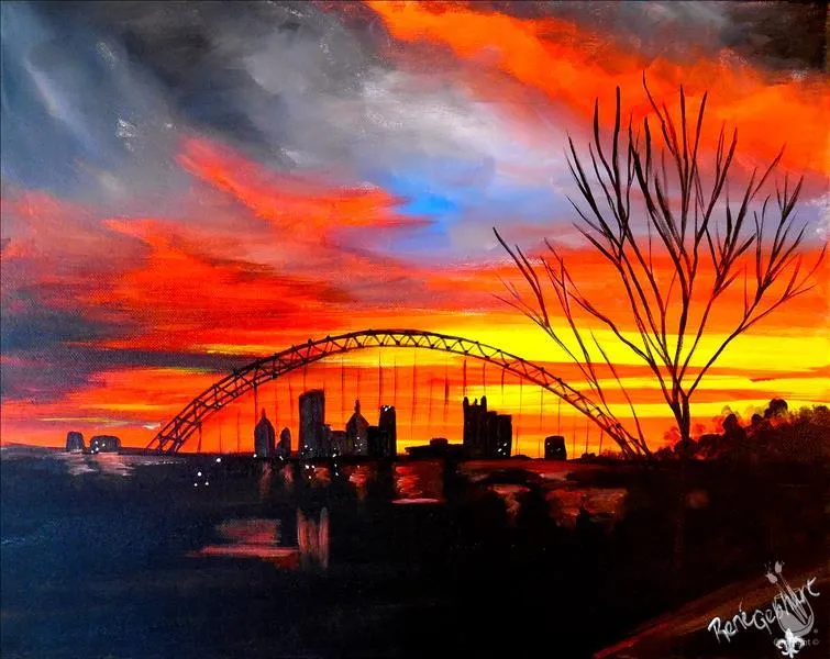 City Sunset @ Happy Hour Paint Pricing — official source image