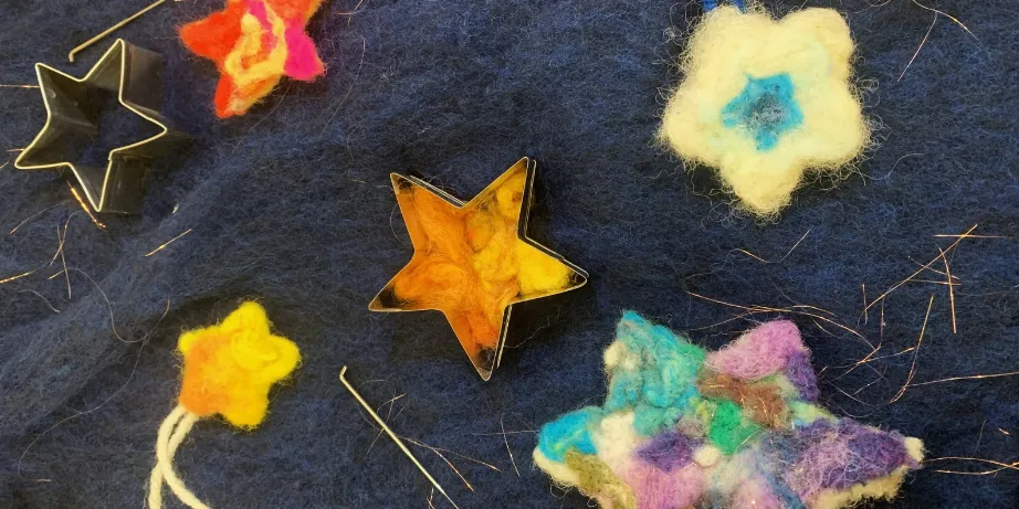 Needle Felted Stars Workshop — official source image