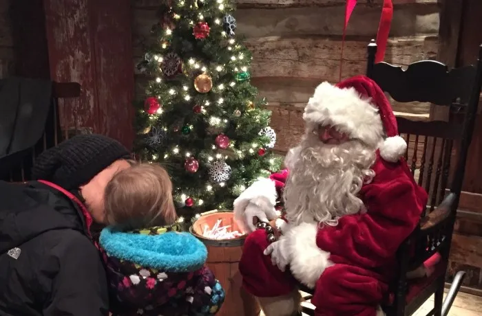 Santa in the Schoolhouse at the Carroll County Farm Museum — official source image