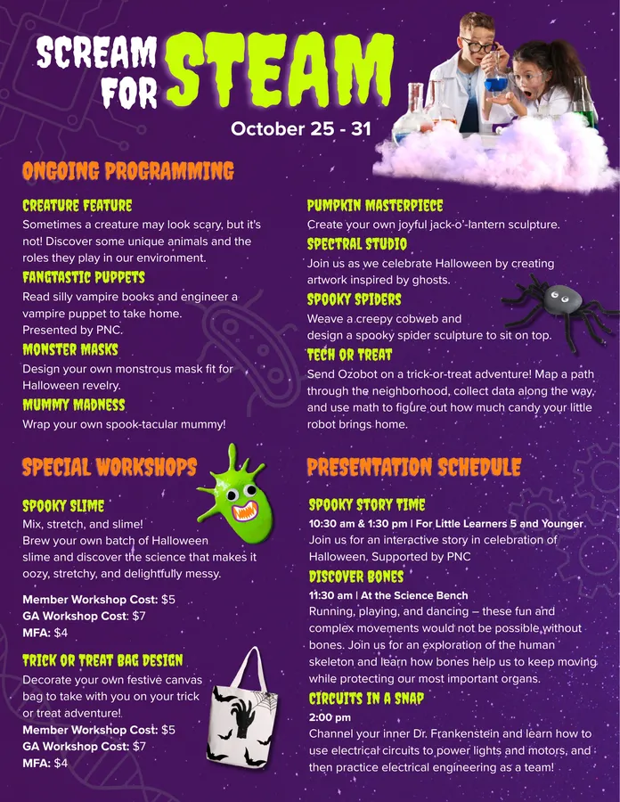 Scream for STEAM (Halloween week) — official source image