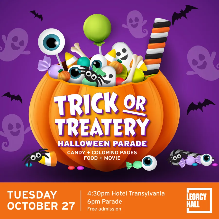 Trick or Treatery Halloween Parade at Legacy Hall — Plano — official source image
