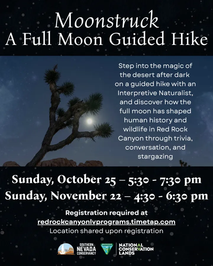 Moonstruck: A Full Moon Guided Hike at Red Rock Canyon — official source image