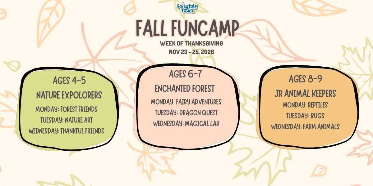 Fall FunCamp at Fairytale Town (Thanksgiving Week) — official source image